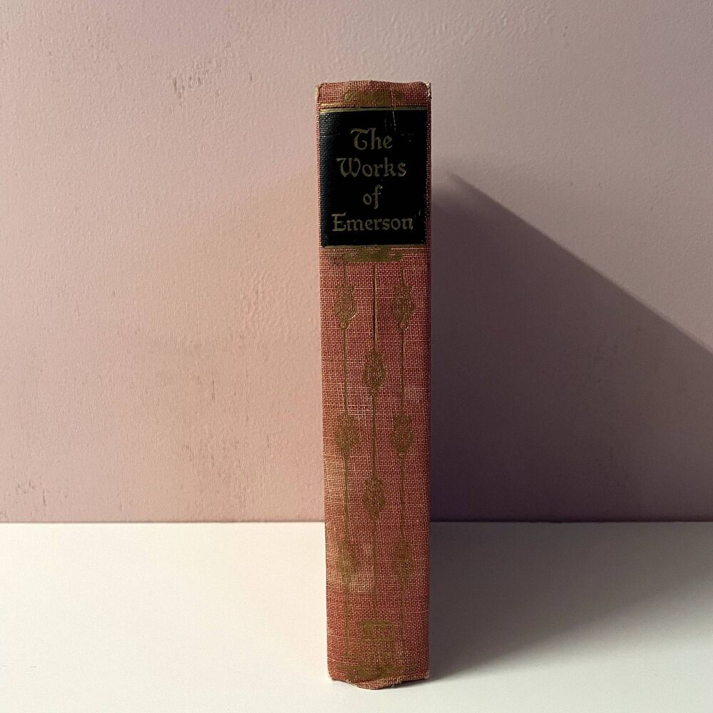 Vintage The Works of Ralph Waldo Emerson Hardcover Book GUC